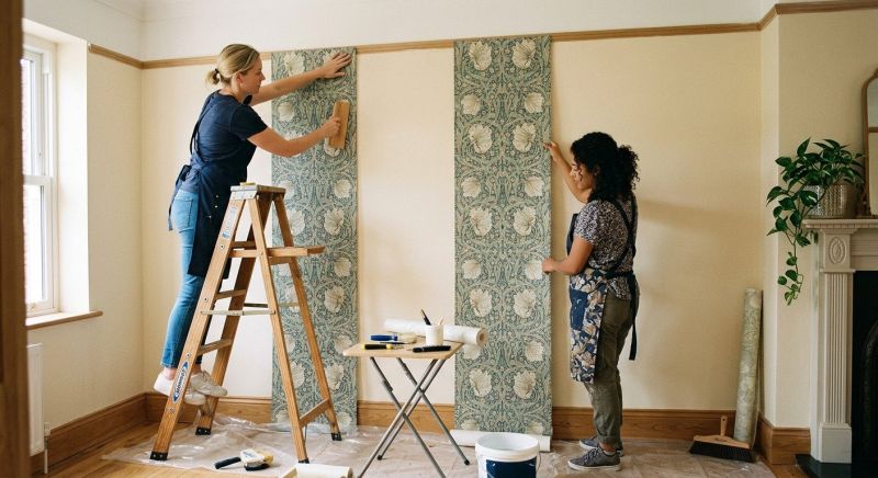 Hallway Wallpaper Installation in Conroe, TX